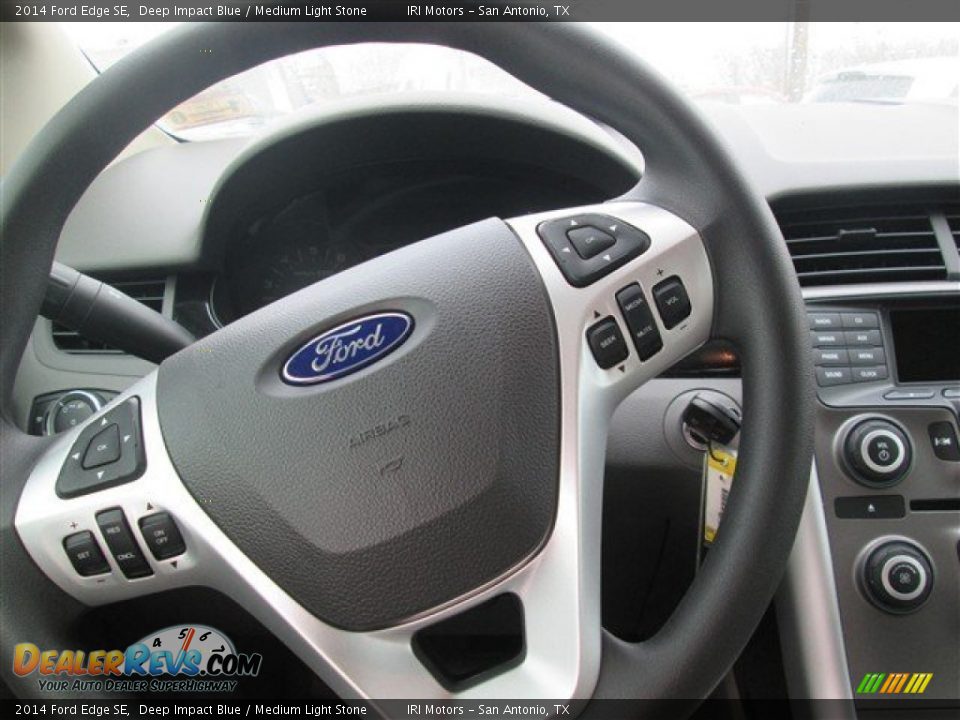 2014 Ford Edge SE Deep Impact Blue / Medium Light Stone Photo #1