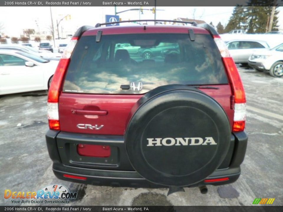 2006 Honda CR-V EX Redondo Red Pearl / Ivory Photo #6