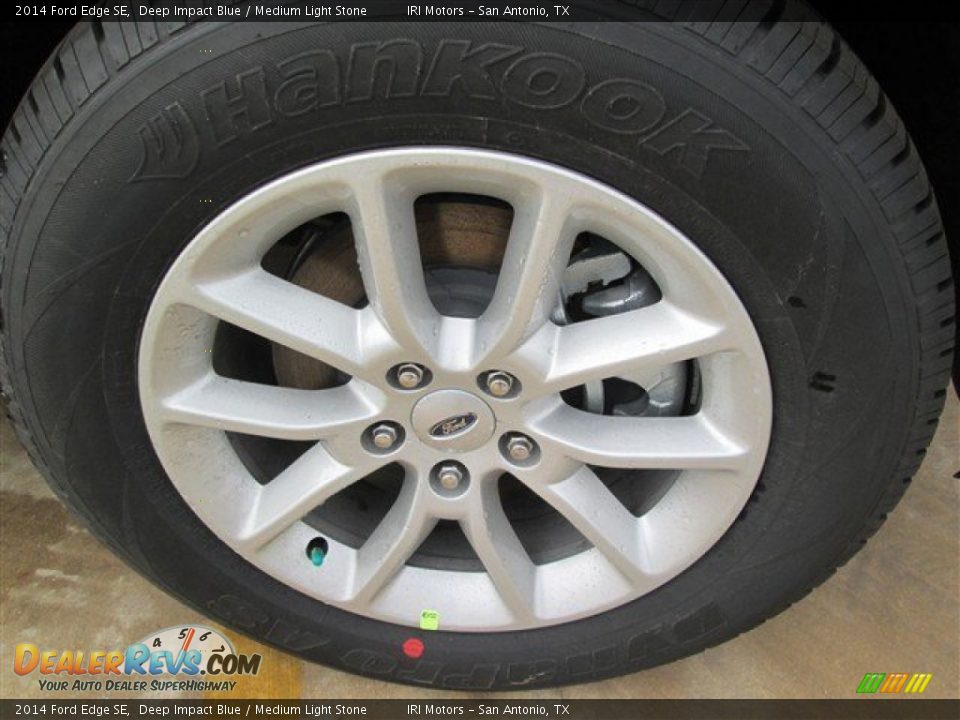 2014 Ford Edge SE Deep Impact Blue / Medium Light Stone Photo #10