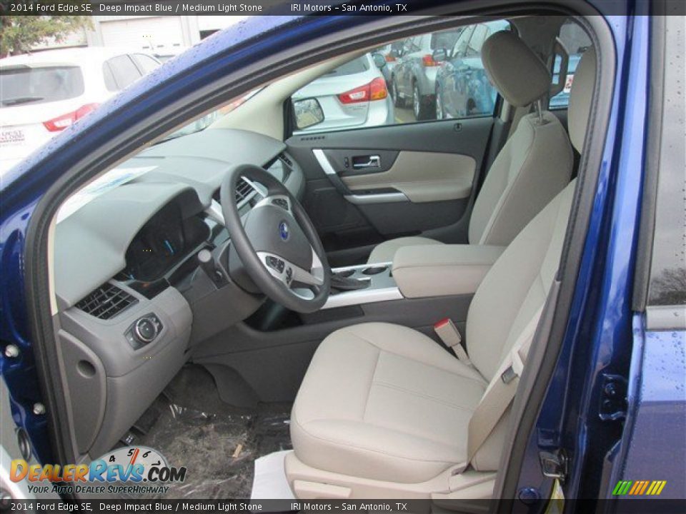 2014 Ford Edge SE Deep Impact Blue / Medium Light Stone Photo #11