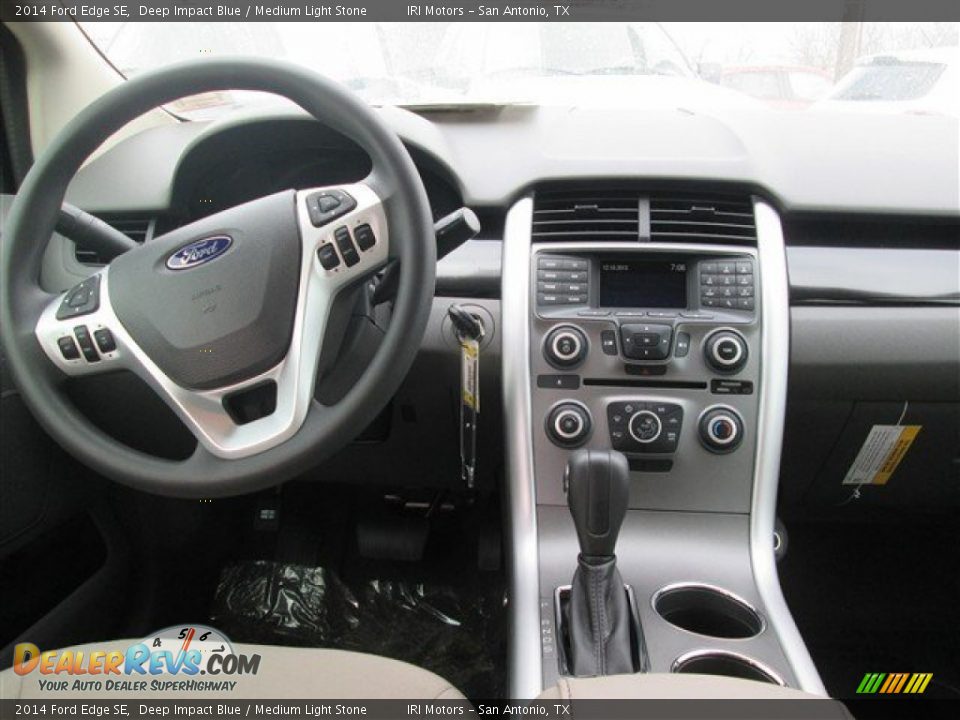 2014 Ford Edge SE Deep Impact Blue / Medium Light Stone Photo #12