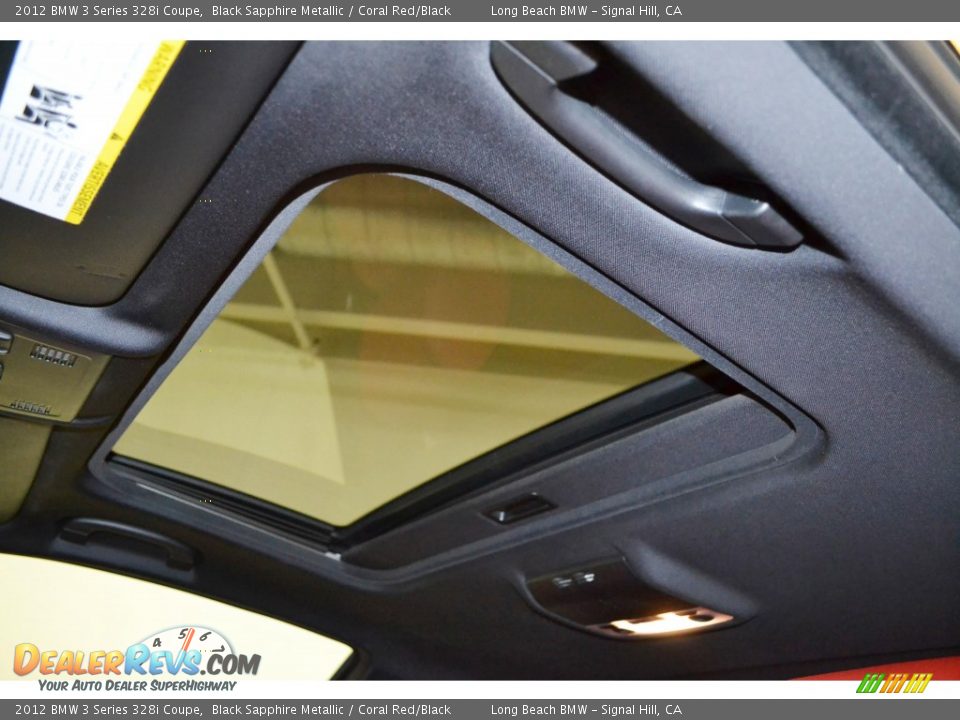 2012 BMW 3 Series 328i Coupe Black Sapphire Metallic / Coral Red/Black Photo #19