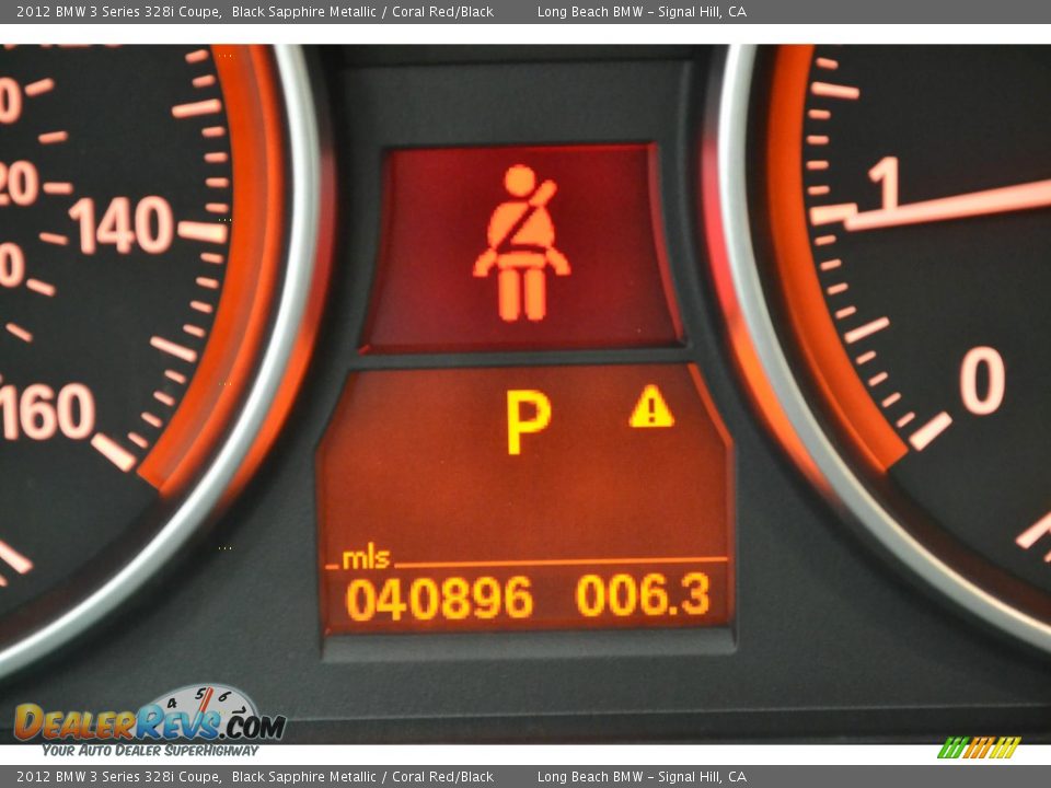 2012 BMW 3 Series 328i Coupe Black Sapphire Metallic / Coral Red/Black Photo #20