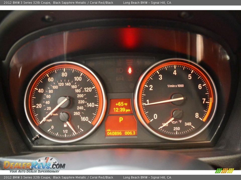 2012 BMW 3 Series 328i Coupe Black Sapphire Metallic / Coral Red/Black Photo #21