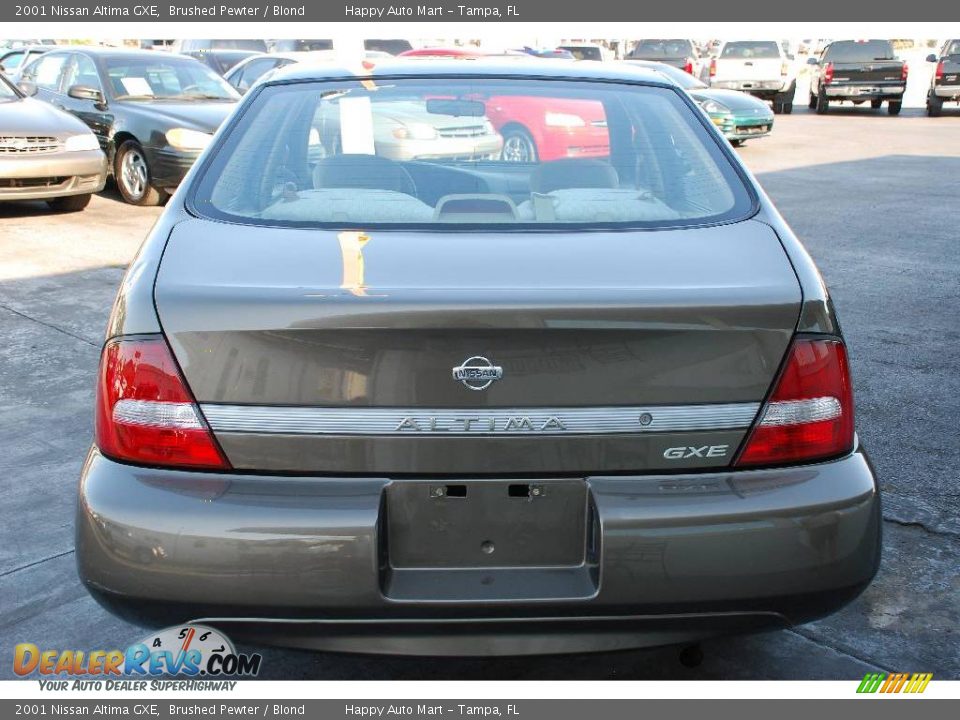 2001 Nissan Altima GXE Brushed Pewter / Blond Photo #5