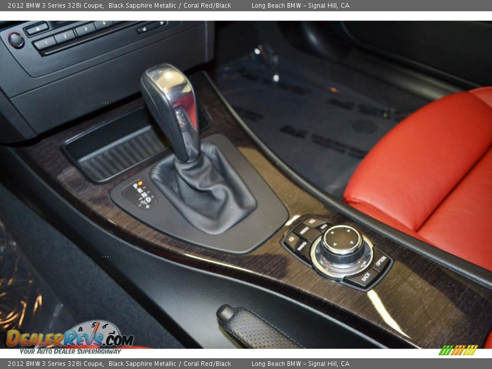 2012 BMW 3 Series 328i Coupe Black Sapphire Metallic / Coral Red/Black Photo #25