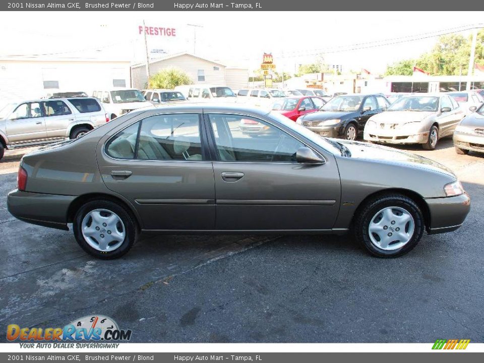 2001 Nissan Altima GXE Brushed Pewter / Blond Photo #8