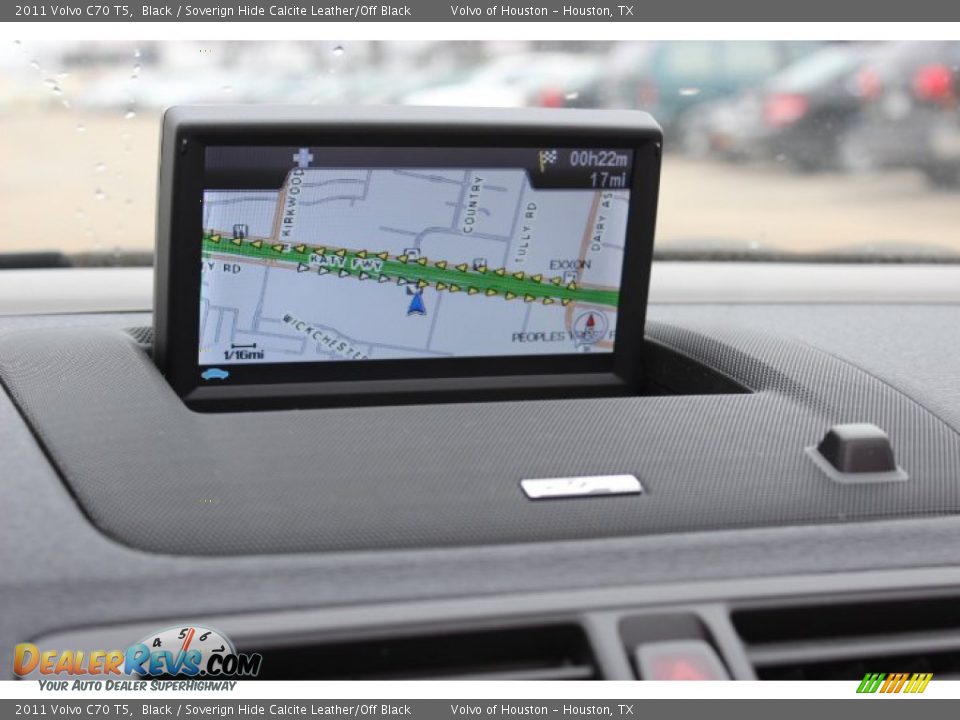 2011 Volvo C70 T5 Black / Soverign Hide Calcite Leather/Off Black Photo #18