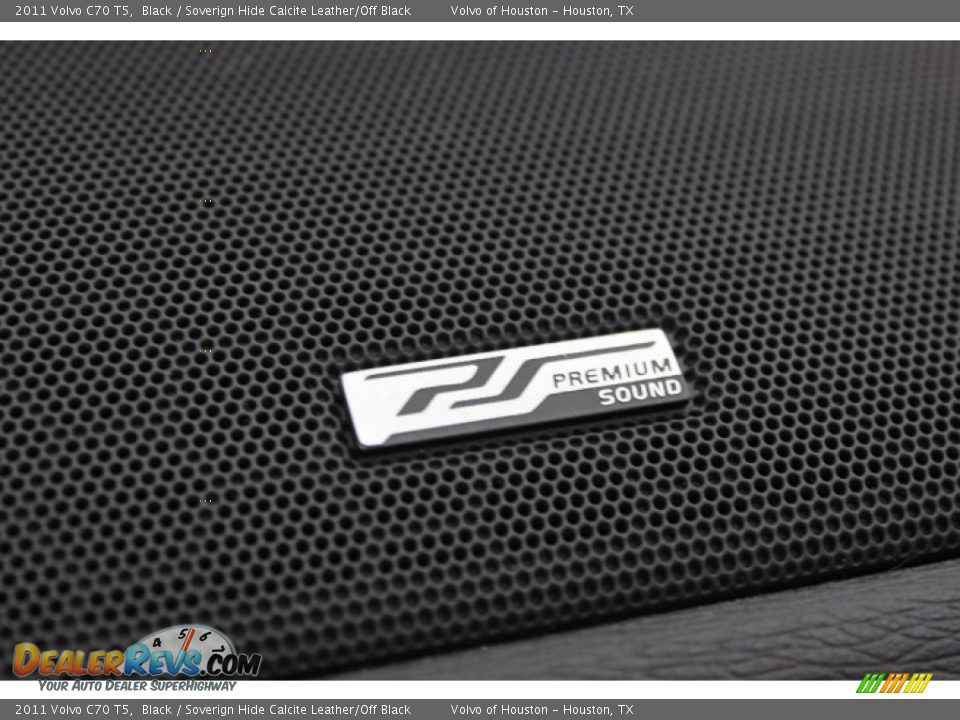 2011 Volvo C70 T5 Black / Soverign Hide Calcite Leather/Off Black Photo #19