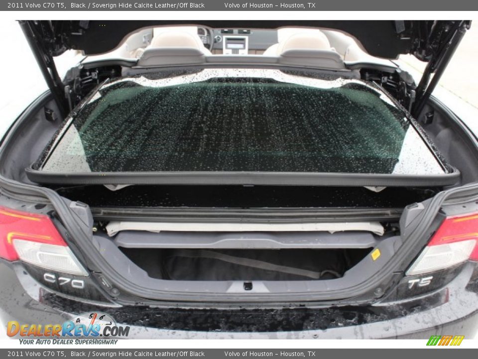 2011 Volvo C70 T5 Black / Soverign Hide Calcite Leather/Off Black Photo #28