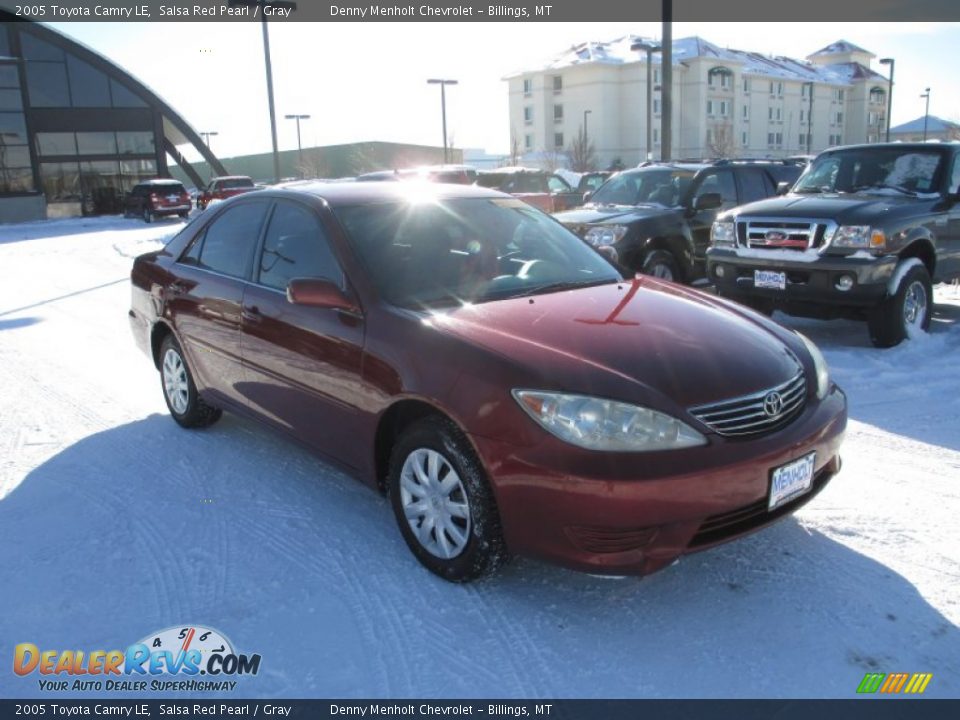 2005 Toyota Camry LE Salsa Red Pearl / Gray Photo #1