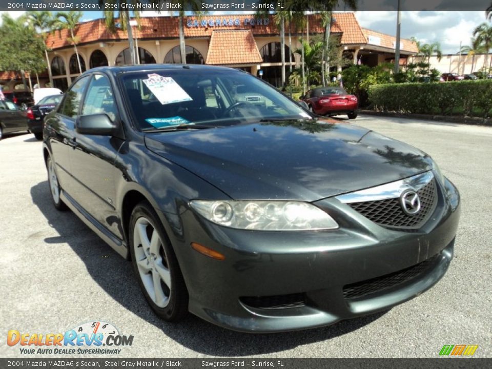 2004 Mazda MAZDA6 s Sedan Steel Gray Metallic / Black Photo #2