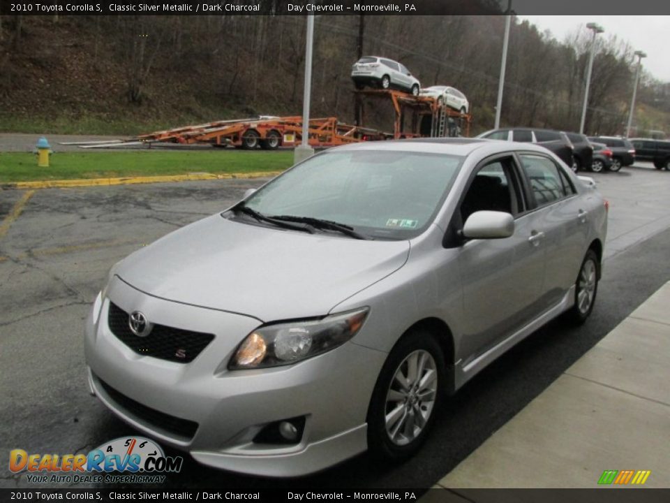 2010 Toyota Corolla S Classic Silver Metallic / Dark Charcoal Photo #7