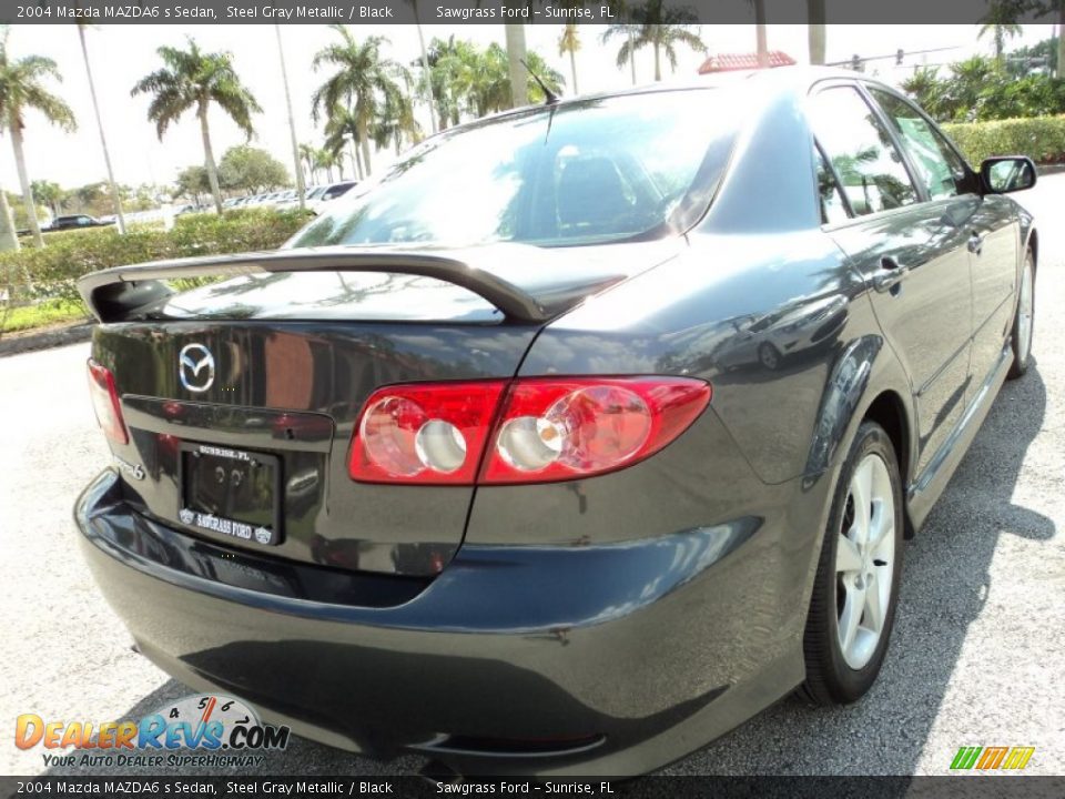 2004 Mazda MAZDA6 s Sedan Steel Gray Metallic / Black Photo #6