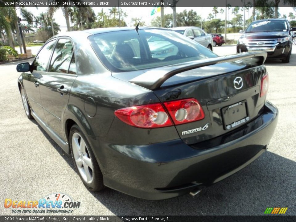 2004 Mazda MAZDA6 s Sedan Steel Gray Metallic / Black Photo #9