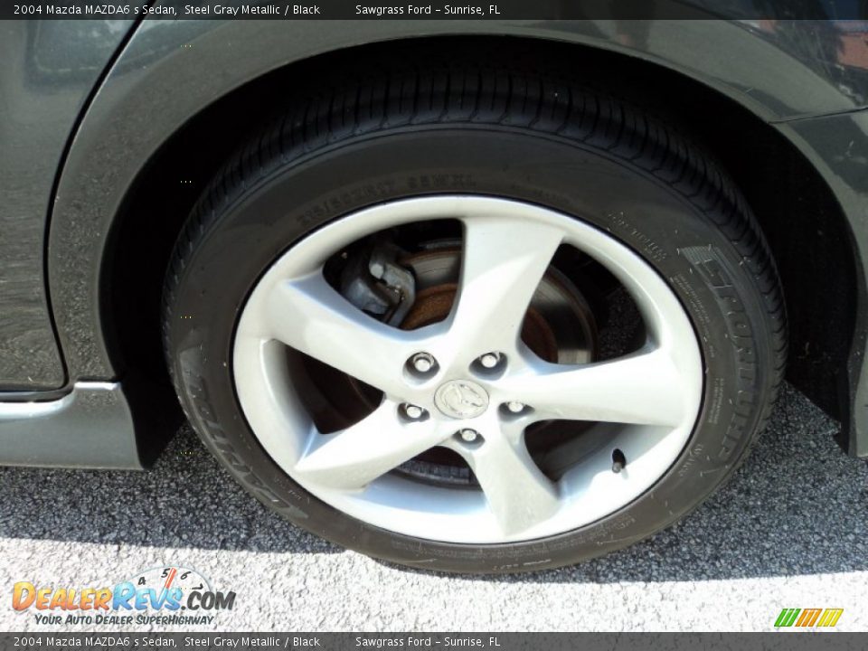 2004 Mazda MAZDA6 s Sedan Steel Gray Metallic / Black Photo #10