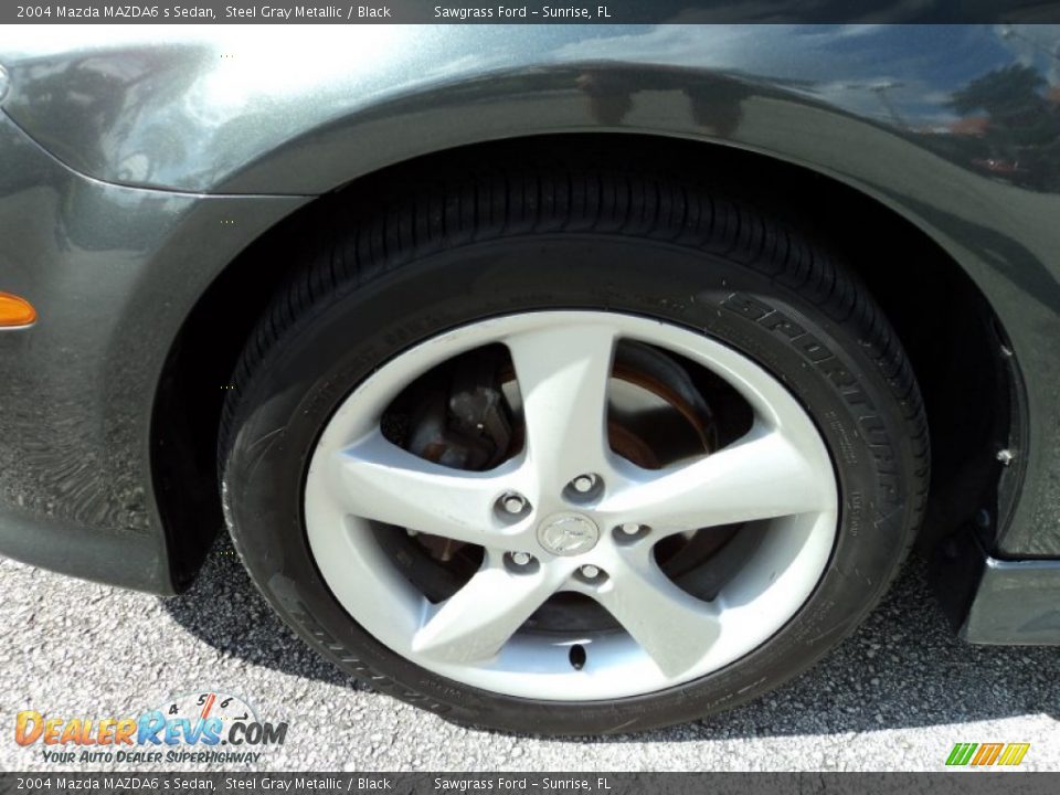 2004 Mazda MAZDA6 s Sedan Steel Gray Metallic / Black Photo #11