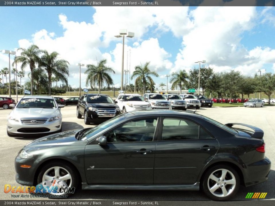 2004 Mazda MAZDA6 s Sedan Steel Gray Metallic / Black Photo #12