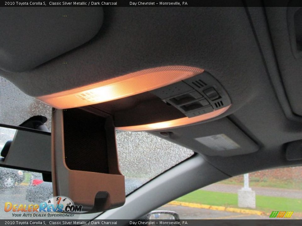 2010 Toyota Corolla S Classic Silver Metallic / Dark Charcoal Photo #17