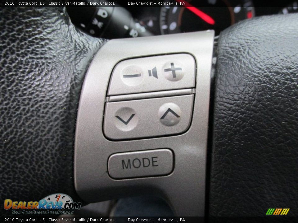 2010 Toyota Corolla S Classic Silver Metallic / Dark Charcoal Photo #18