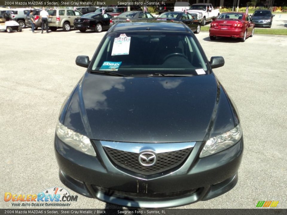 2004 Mazda MAZDA6 s Sedan Steel Gray Metallic / Black Photo #16