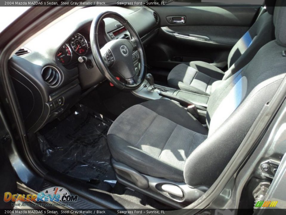 2004 Mazda MAZDA6 s Sedan Steel Gray Metallic / Black Photo #18