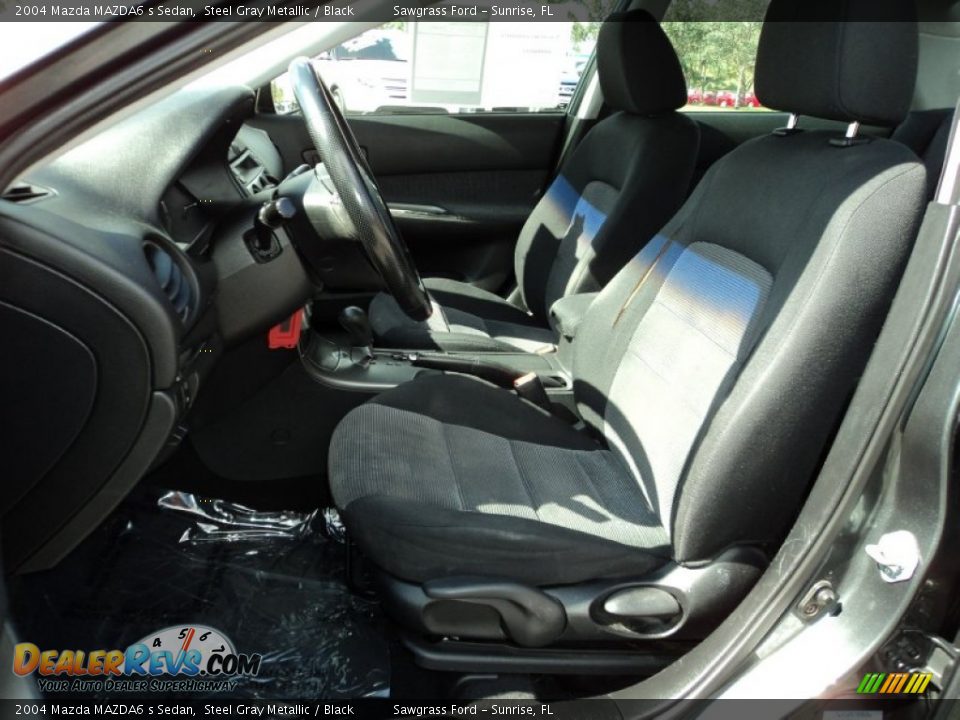 2004 Mazda MAZDA6 s Sedan Steel Gray Metallic / Black Photo #19