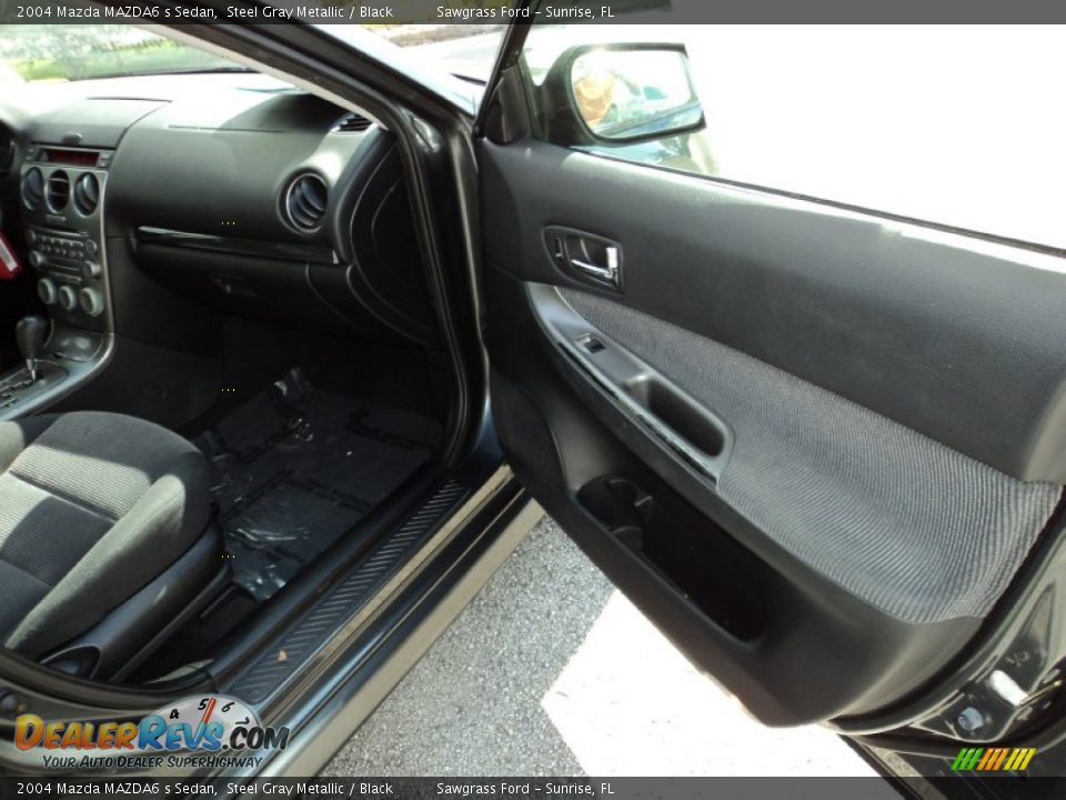 2004 Mazda MAZDA6 s Sedan Steel Gray Metallic / Black Photo #20