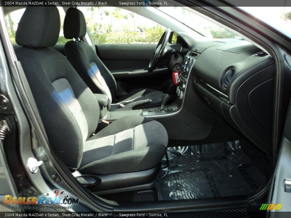 2004 Mazda MAZDA6 s Sedan Steel Gray Metallic / Black Photo #21