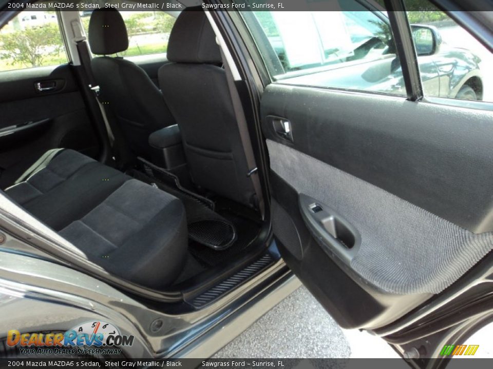 2004 Mazda MAZDA6 s Sedan Steel Gray Metallic / Black Photo #22