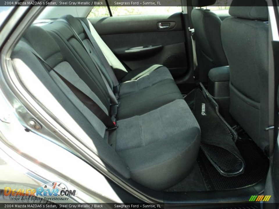 2004 Mazda MAZDA6 s Sedan Steel Gray Metallic / Black Photo #23