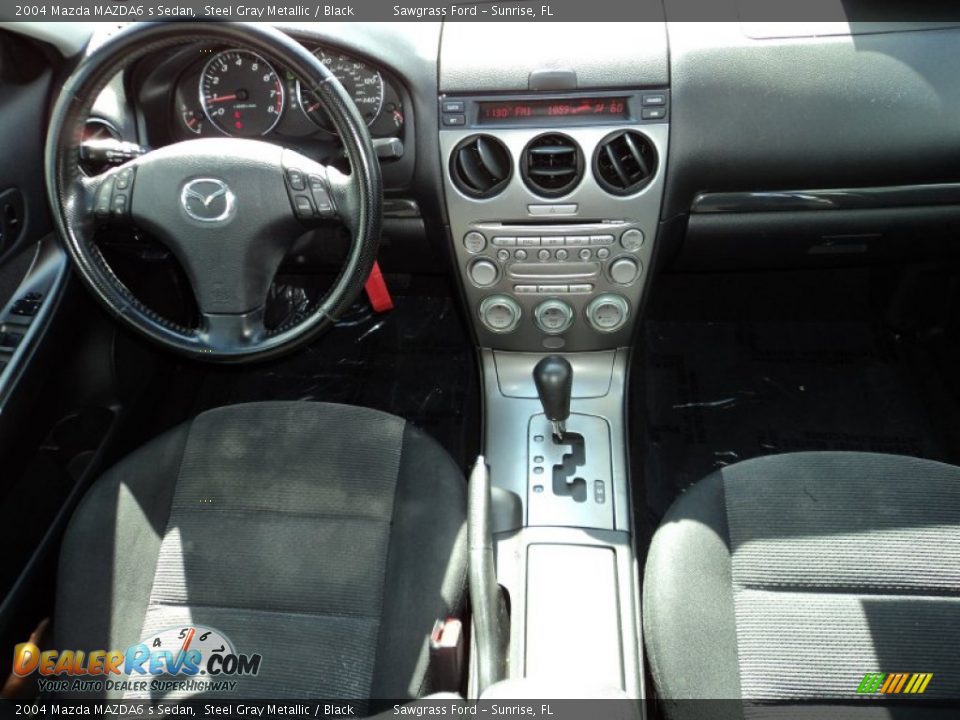 2004 Mazda MAZDA6 s Sedan Steel Gray Metallic / Black Photo #24