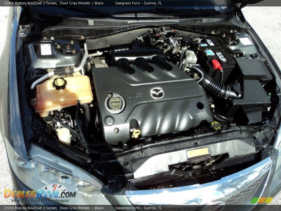 2004 Mazda MAZDA6 s Sedan Steel Gray Metallic / Black Photo #30