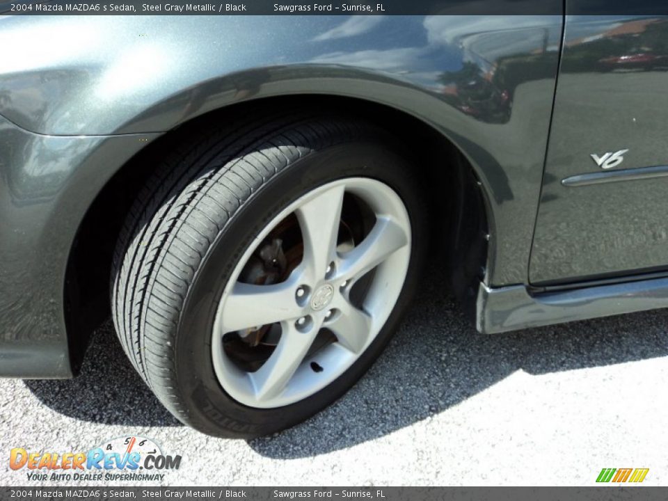 2004 Mazda MAZDA6 s Sedan Steel Gray Metallic / Black Photo #31