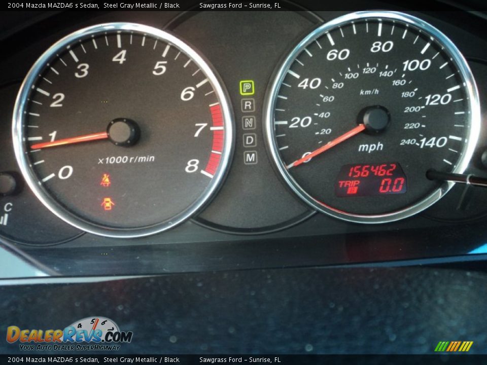 2004 Mazda MAZDA6 s Sedan Steel Gray Metallic / Black Photo #32