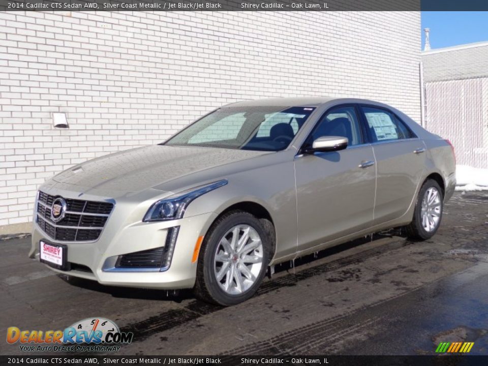 2014 Cadillac CTS Sedan AWD Silver Coast Metallic / Jet Black/Jet Black Photo #1