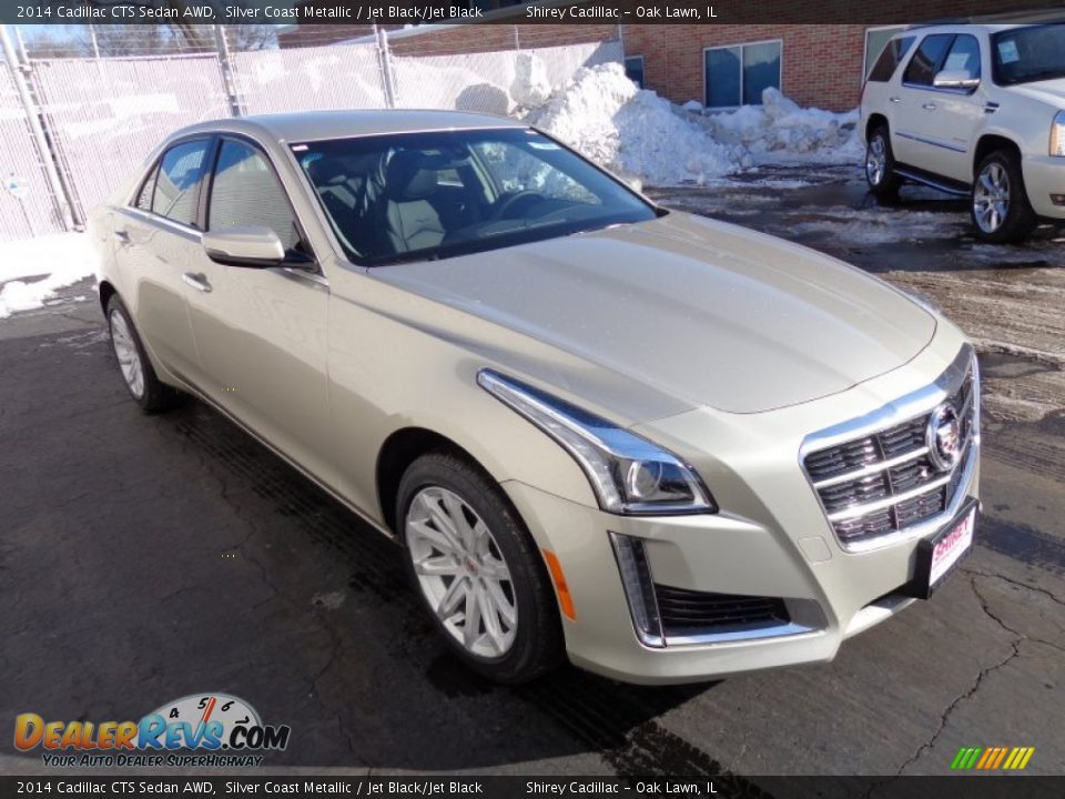 2014 Cadillac CTS Sedan AWD Silver Coast Metallic / Jet Black/Jet Black Photo #3