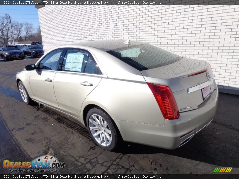 2014 Cadillac CTS Sedan AWD Silver Coast Metallic / Jet Black/Jet Black Photo #6