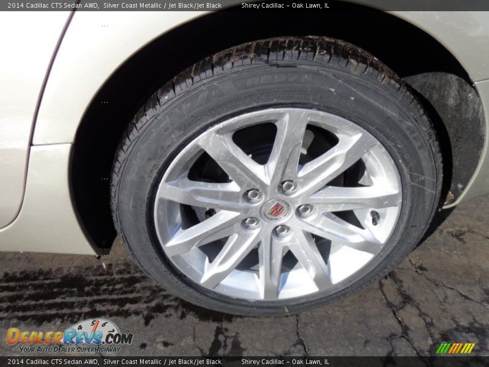 2014 Cadillac CTS Sedan AWD Silver Coast Metallic / Jet Black/Jet Black Photo #8