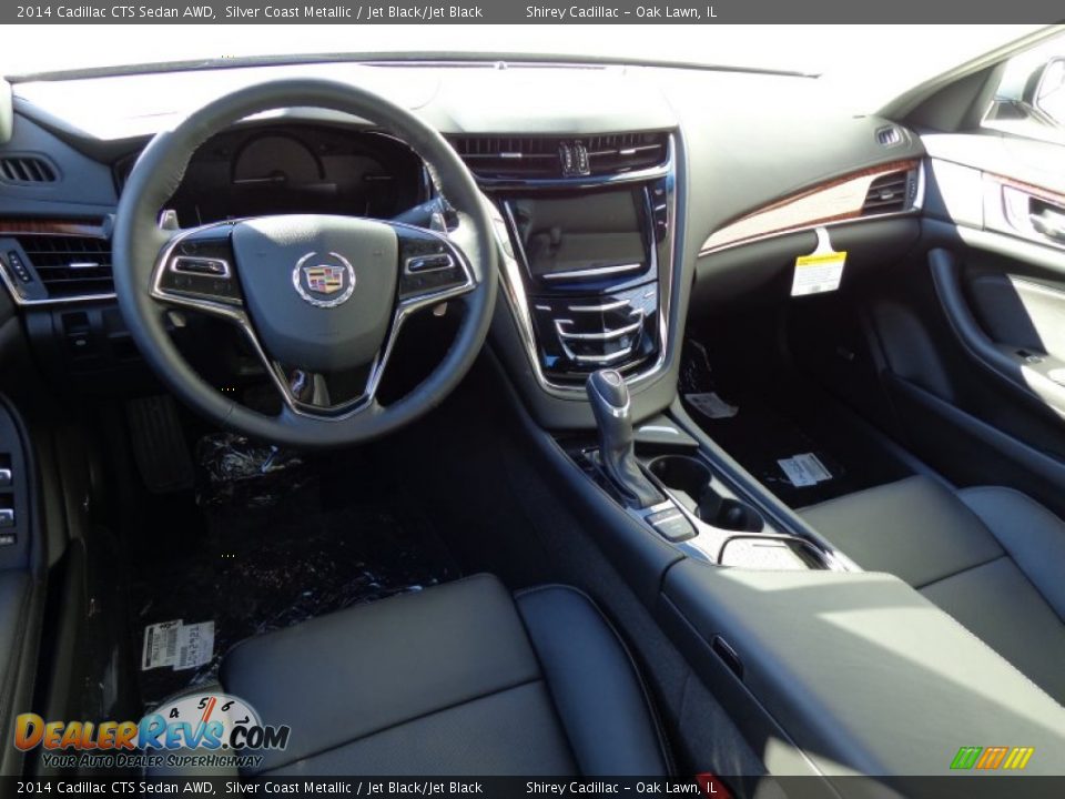 2014 Cadillac CTS Sedan AWD Silver Coast Metallic / Jet Black/Jet Black Photo #12