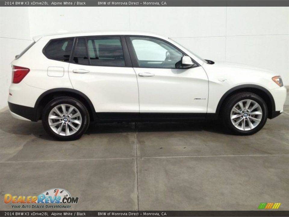2014 BMW X3 xDrive28i Alpine White / Black Photo #2