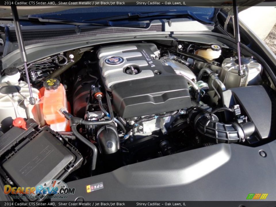 2014 Cadillac CTS Sedan AWD Silver Coast Metallic / Jet Black/Jet Black Photo #16