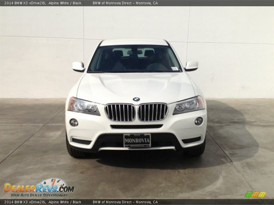 2014 BMW X3 xDrive28i Alpine White / Black Photo #3