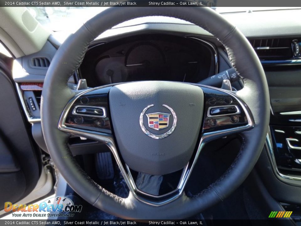 2014 Cadillac CTS Sedan AWD Silver Coast Metallic / Jet Black/Jet Black Photo #17