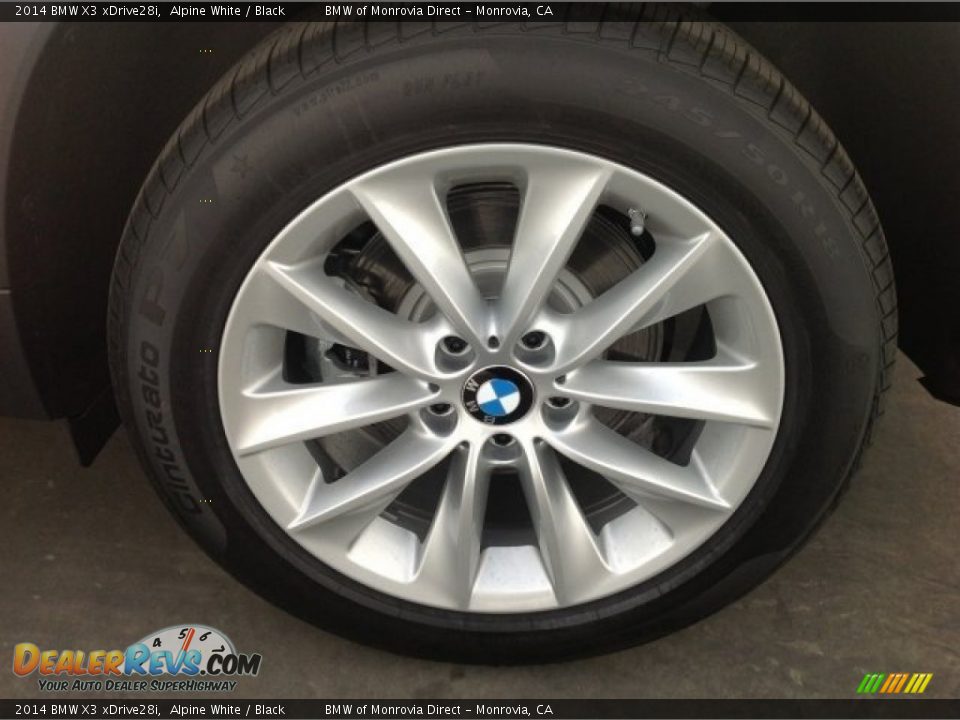 2014 BMW X3 xDrive28i Alpine White / Black Photo #4