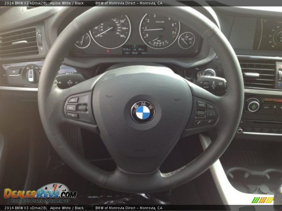 2014 BMW X3 xDrive28i Alpine White / Black Photo #9