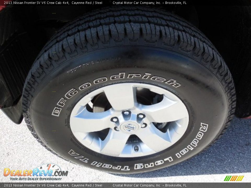 2013 Nissan Frontier SV V6 Crew Cab 4x4 Cayenne Red / Steel Photo #14
