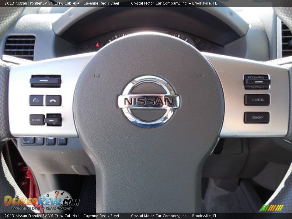 2013 Nissan Frontier SV V6 Crew Cab 4x4 Cayenne Red / Steel Photo #21
