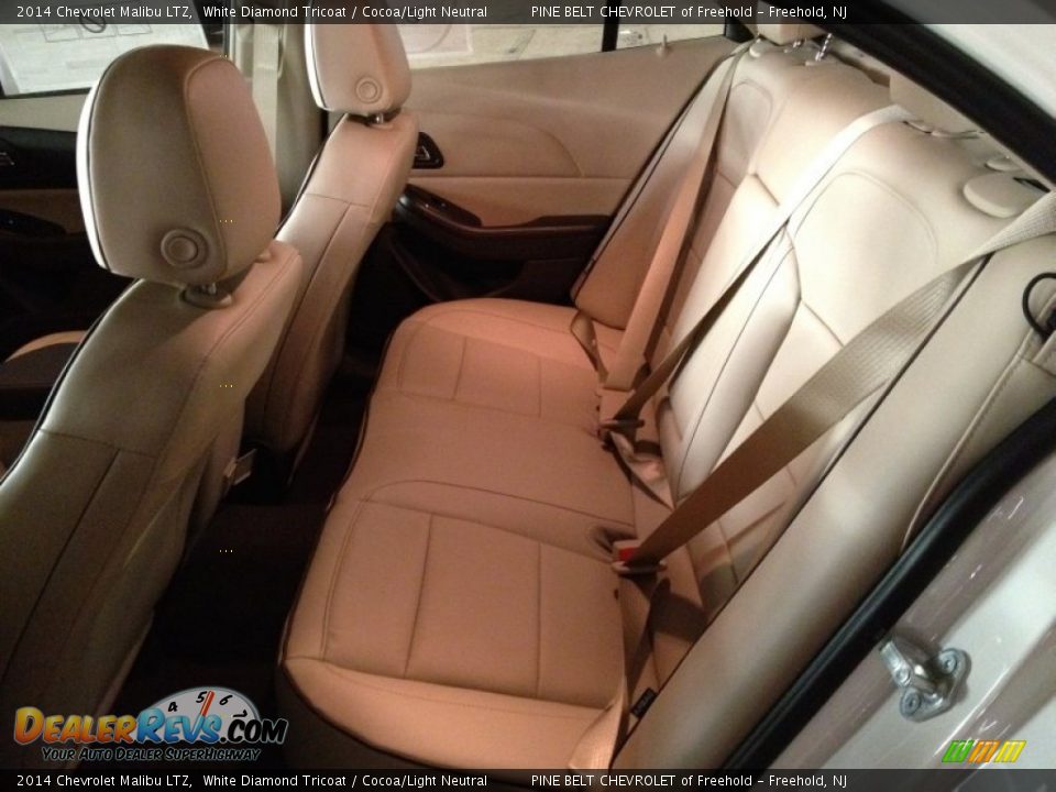 2014 Chevrolet Malibu LTZ White Diamond Tricoat / Cocoa/Light Neutral Photo #6