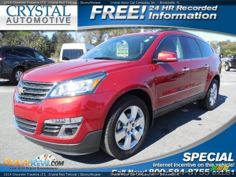 2014 Chevrolet Traverse LTZ Crystal Red Tintcoat / Ebony/Mojave Photo #1